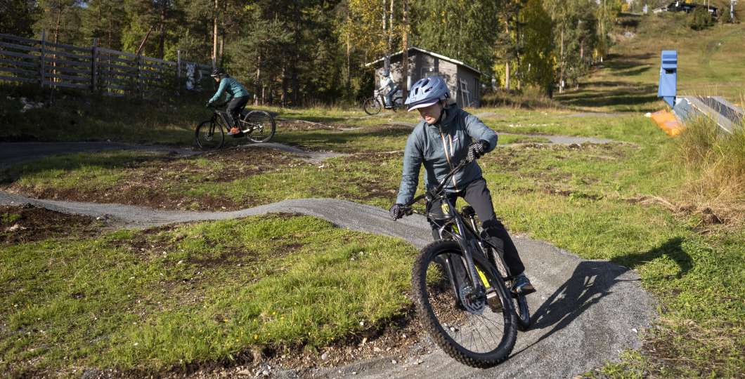 Downhill biking Pyhä Lapland Finland